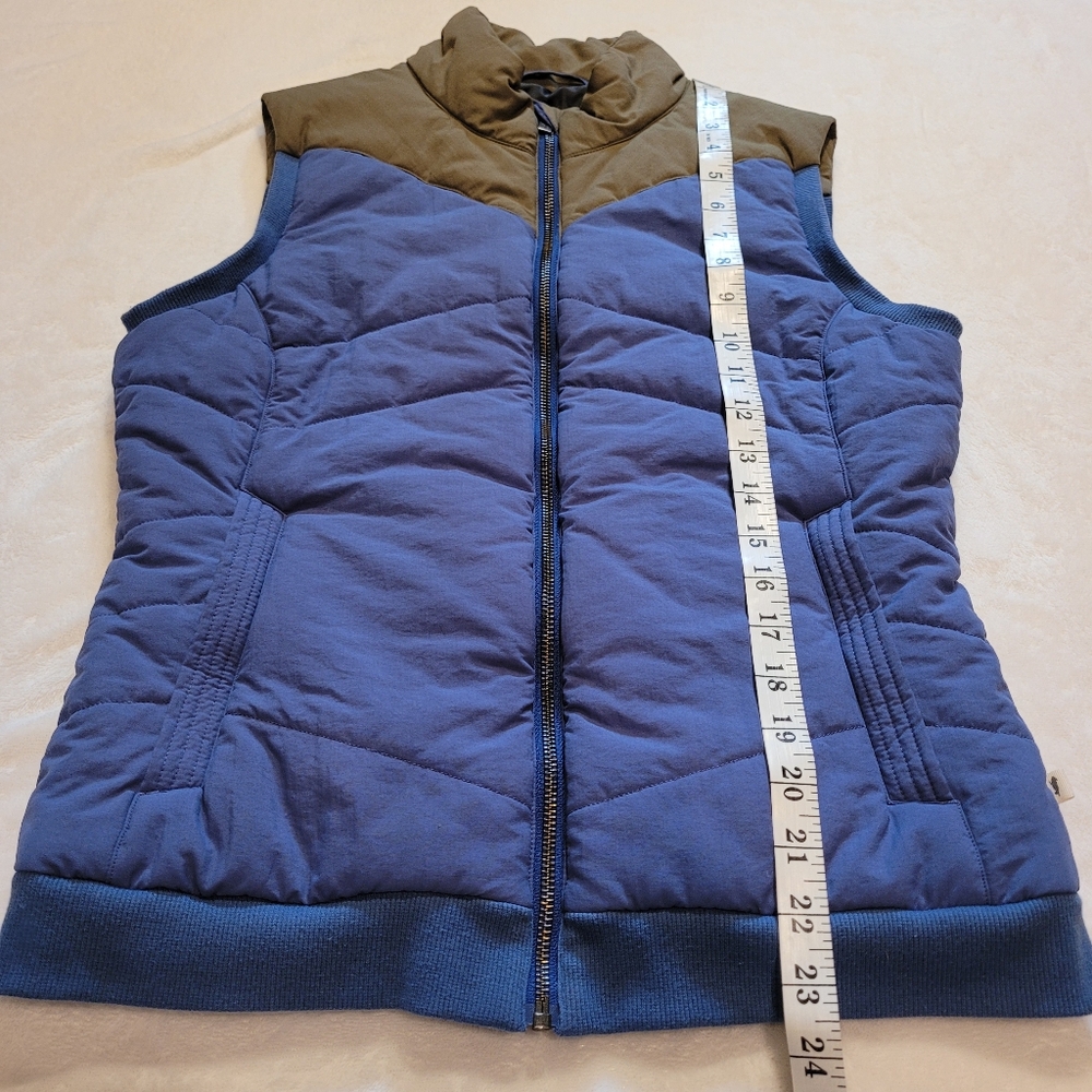 Toad&Co Poma Puffer Vest Colorblock Quilted, Women's Size‎ S, Blue Khaki Green - Picture 11 of 12